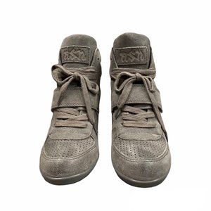 Ash Bowie Slate Suede Wedge Shoes NIB